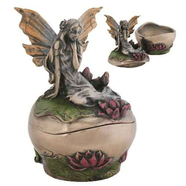 Gallery Faith Fairy Box Figurine 6.5 L Trinket Keepsake Favorite Decor Store 